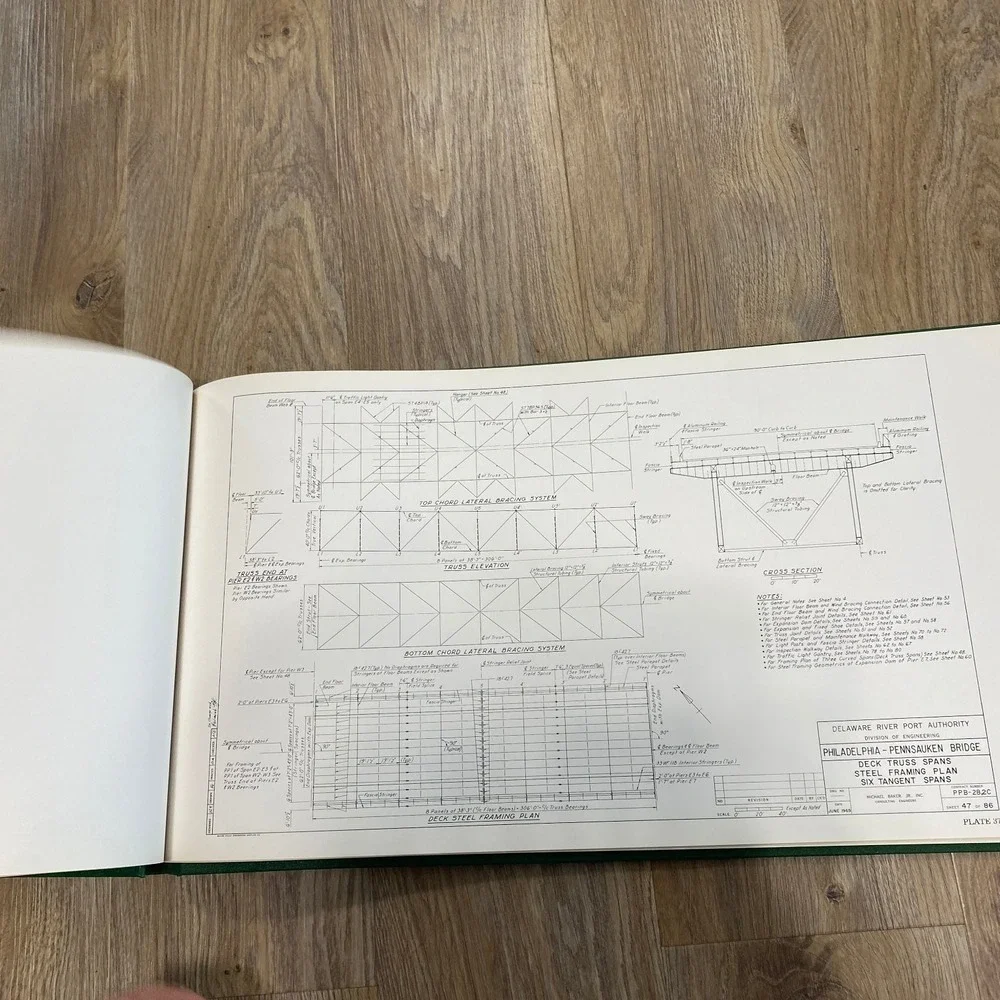 Betsy Ross Bridge Delaware River Port Authority 1976 Engineering History Book